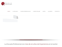 Tablet Screenshot of laescueladehosteleria.com